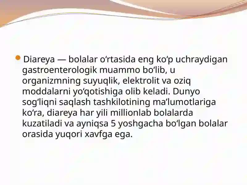 Bolalardagi Diareya 2