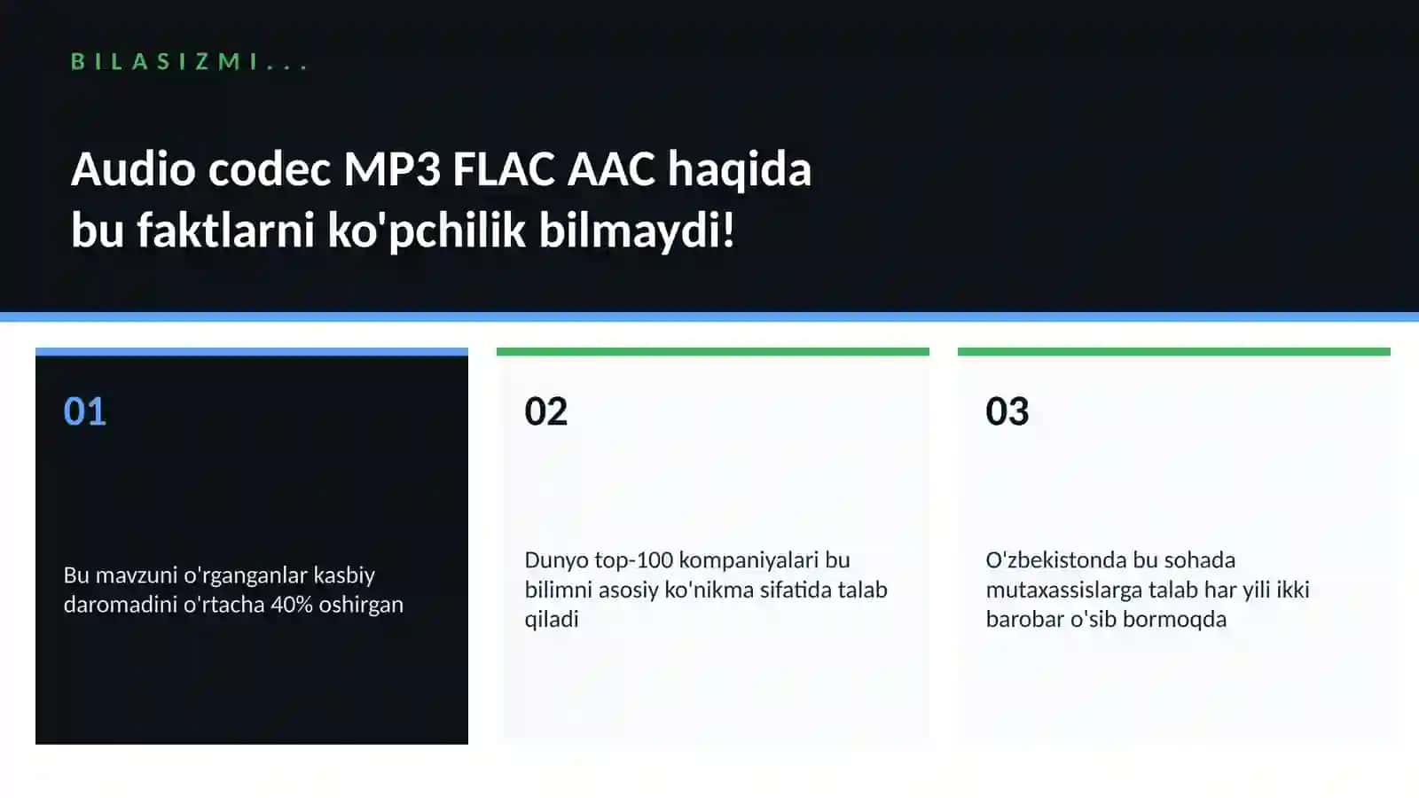 MUSIQA VA AUDIO TEXNOLOGIYALAR 2