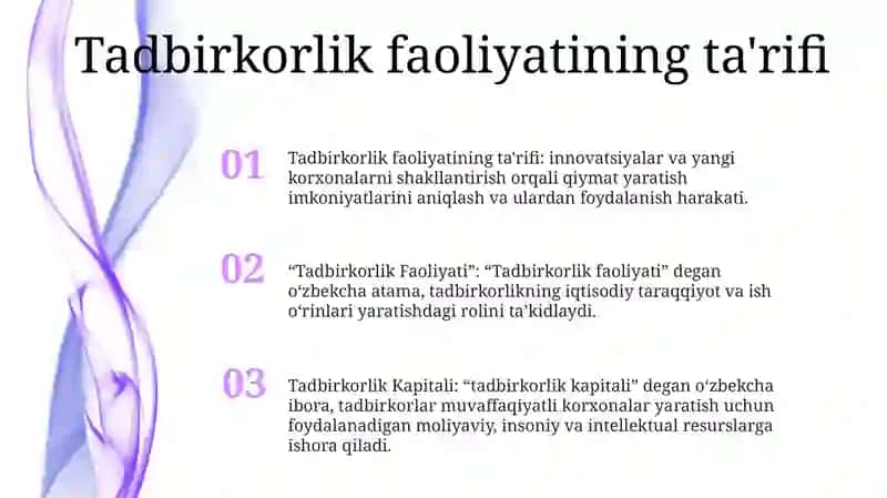 Tadbirkorlik Faoliyati Va Tadbirkorlik Kapitali 2