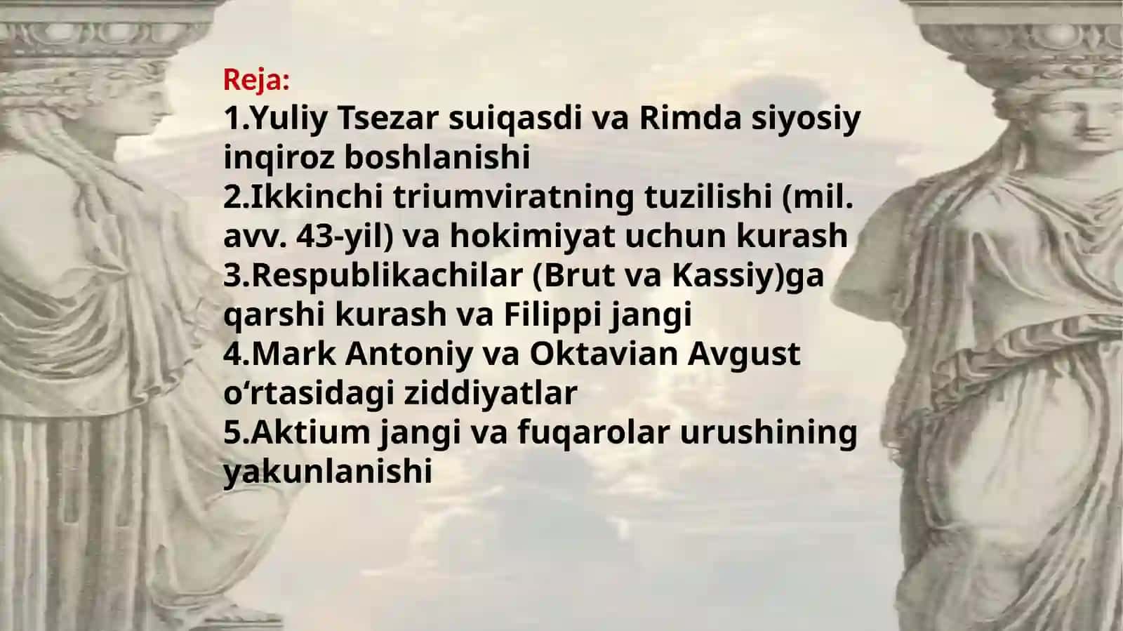 Miloddan avvalgi I asrning 40–30-yillari Rim tarixida 2