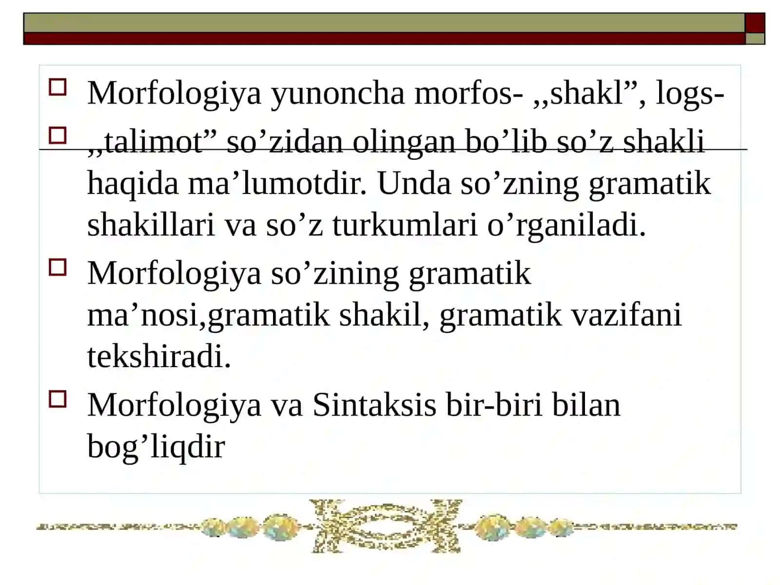 Morfologiya haqida umumiy malumot 2