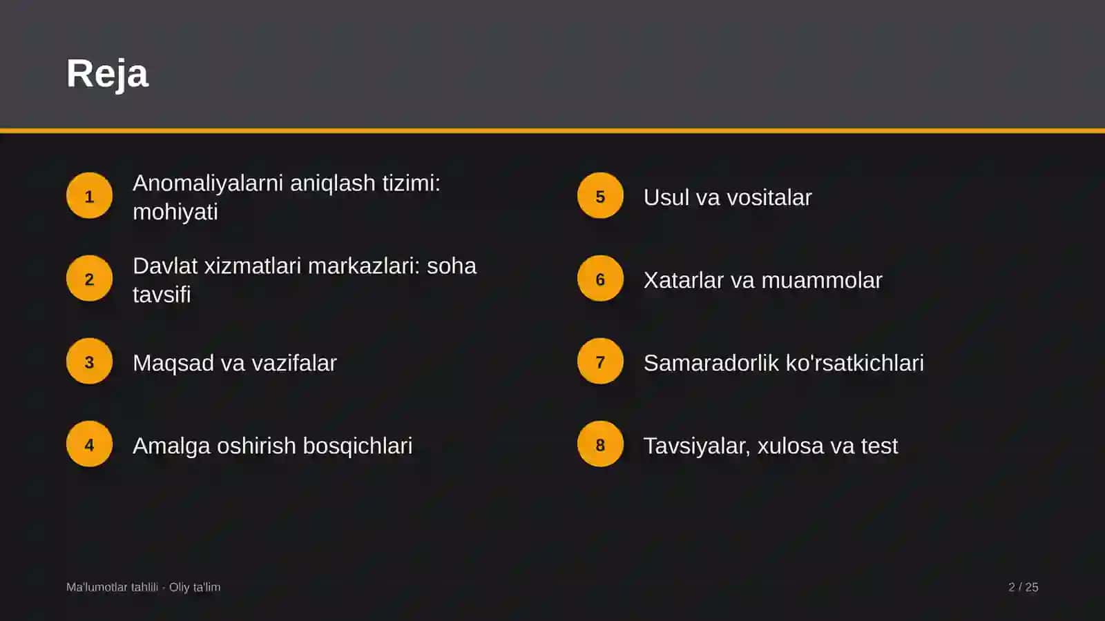 davlat xizmatlari markazlarida anomaliyalarni aniqlash tizimini joriy etish 6513 2