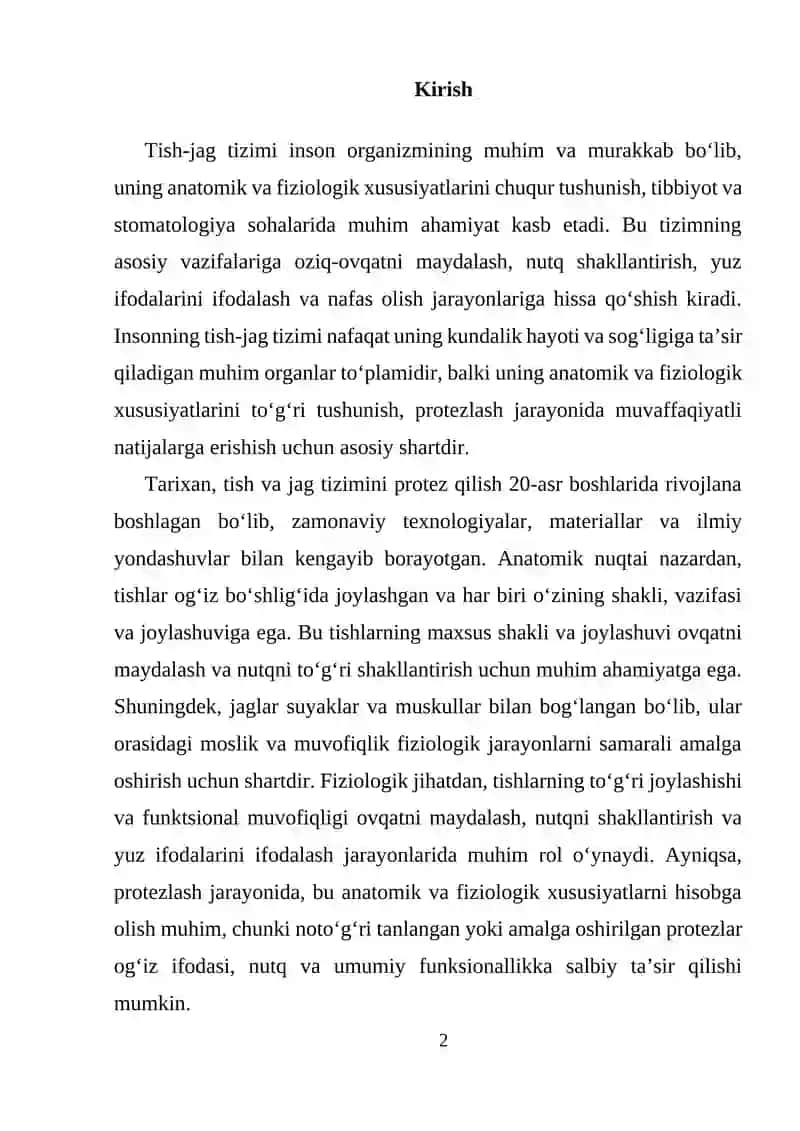 Tish-jag tizimi anatomiyasi va fiziologiyasi 2