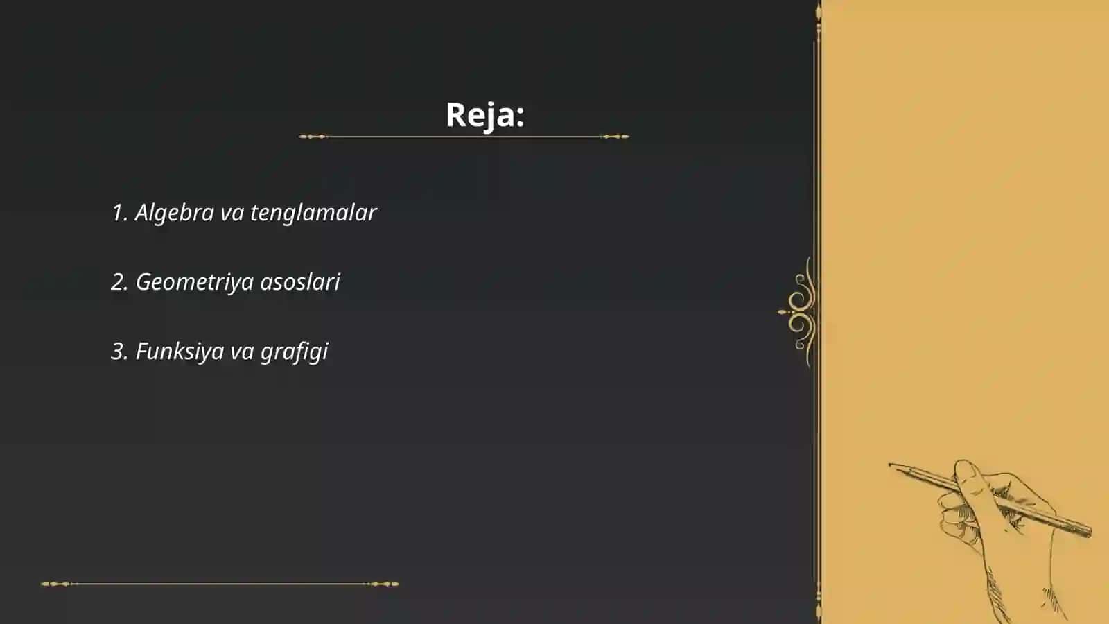 Algebra va tenglamalar 2