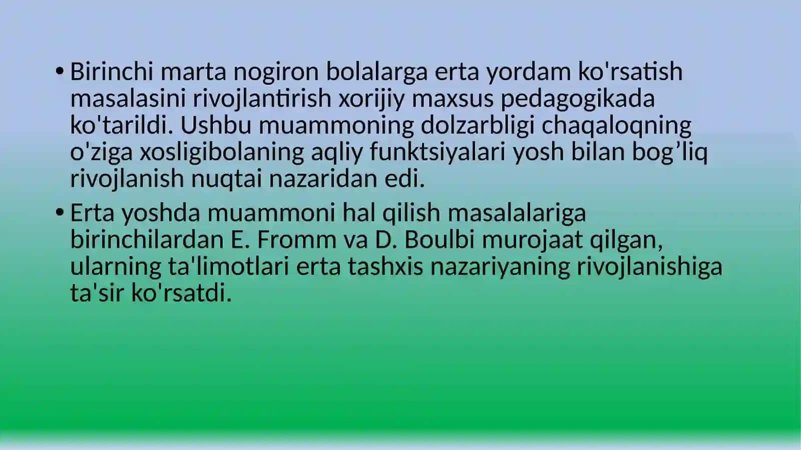 Xorijda ertatashxis va ilmij majmuaviy yordamning shakllanishi 2