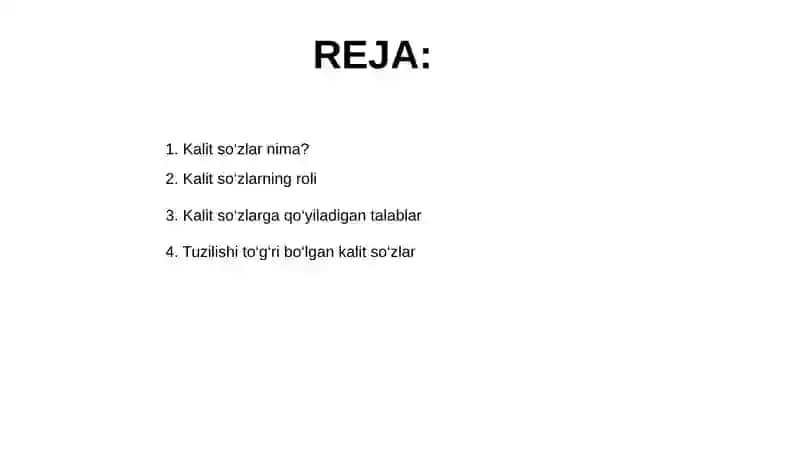 Kalit so‘zlar 2