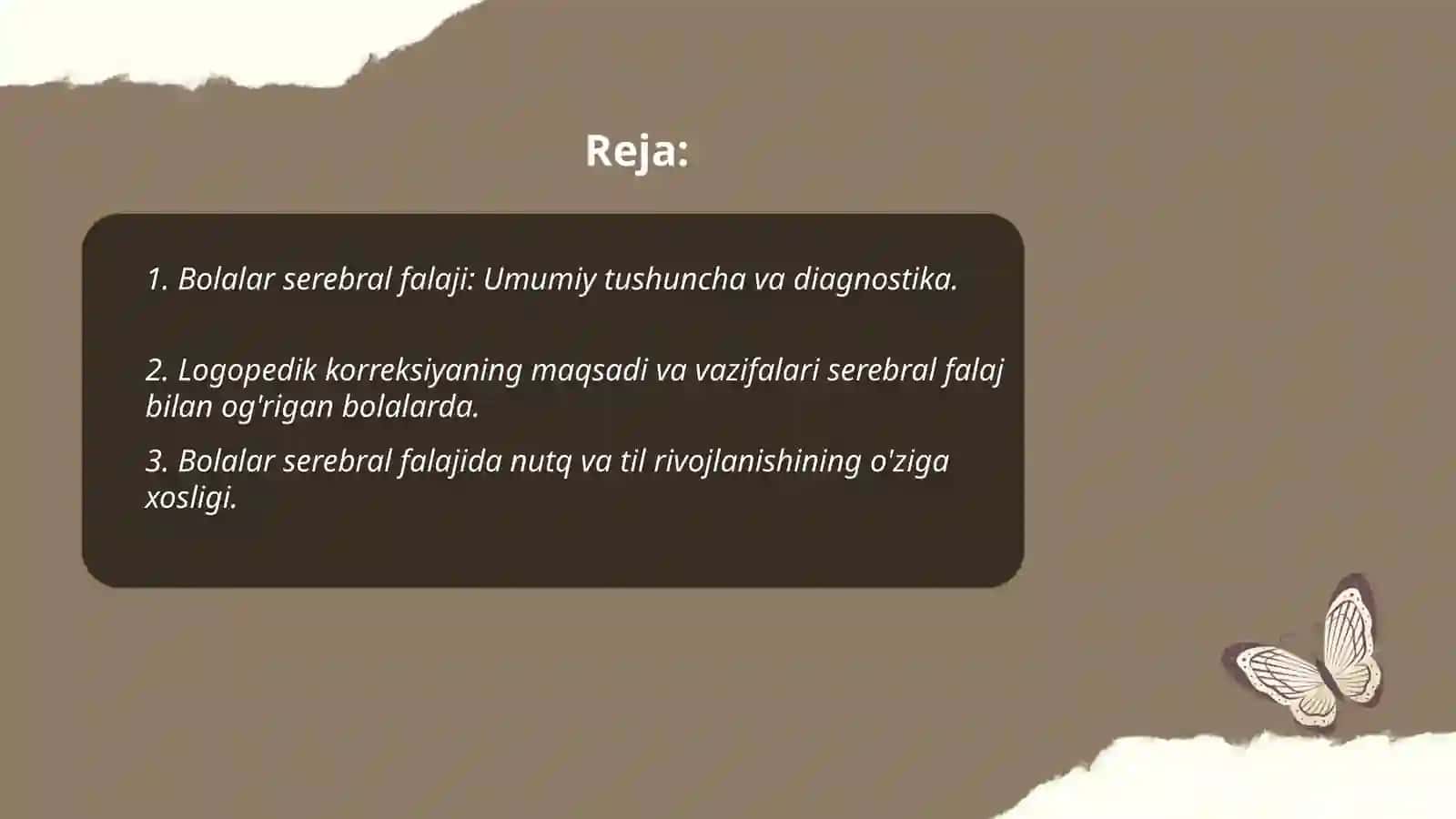 Bolalar serbral falajida bolalarning pedagogik tibbiy va ijtimoiy reabilitatsiya kompleksda logopedik korreksiya 2
