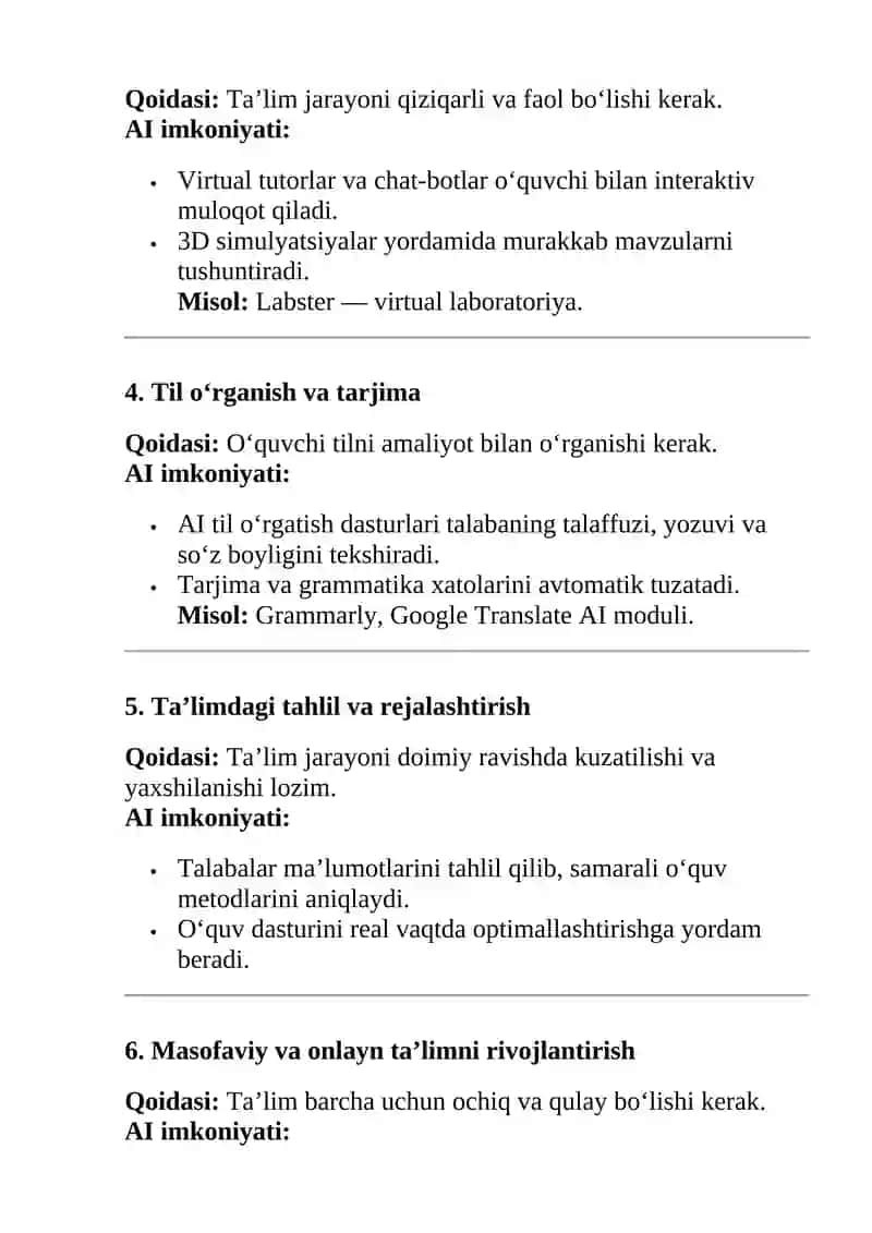 Sun’iy Intellektning Ta’limdagi Imkoniyatlari 2