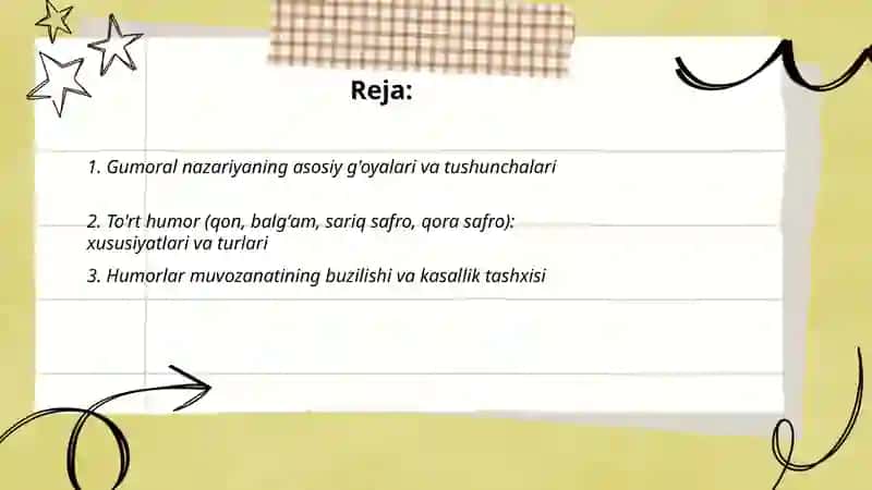 Kasalliklar va inson mijozlari paydo bodishining gumoral nazariyasi 2