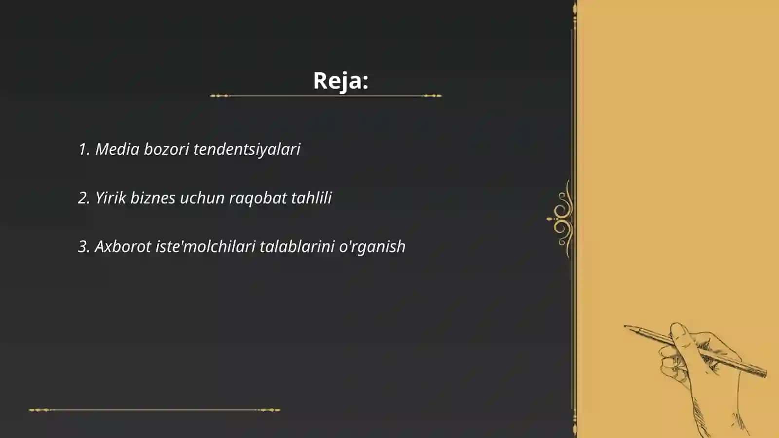 Media bozorida yirik biznesni rivojlantirish strategiyasi 2