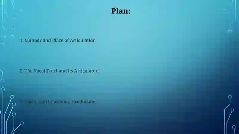Articulatory phonetics 2