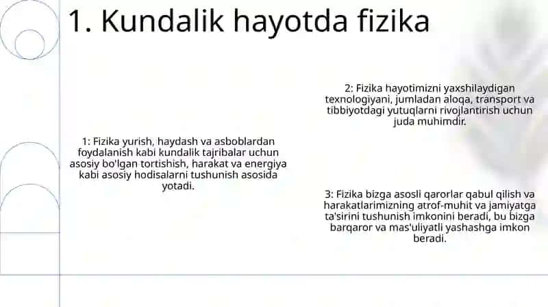 Fizikaning Turmushimizdagi Ahamiyati 2