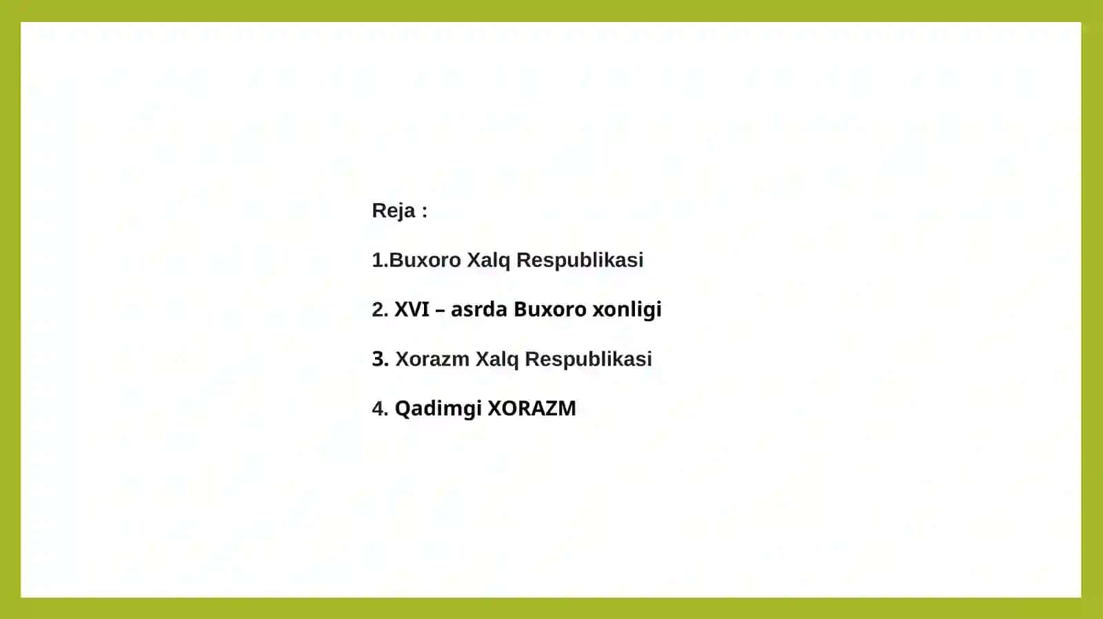 Buxoro va Xorazm xalq respublikalarining tashkil etilishi 2