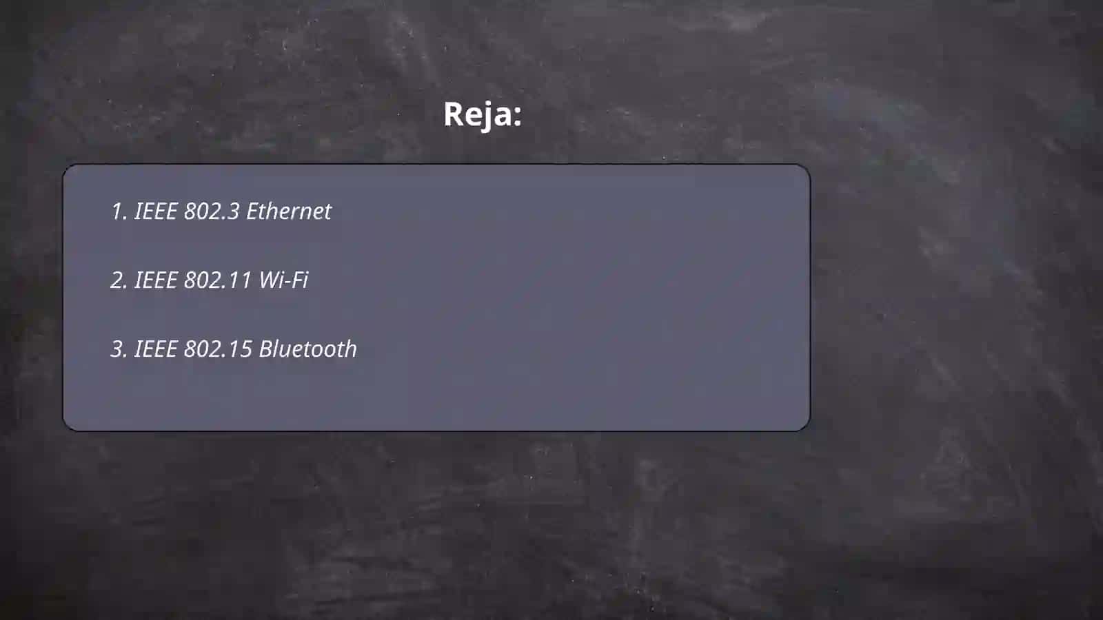 Kompyuter tarmoqlarining IEEE standartlari 2