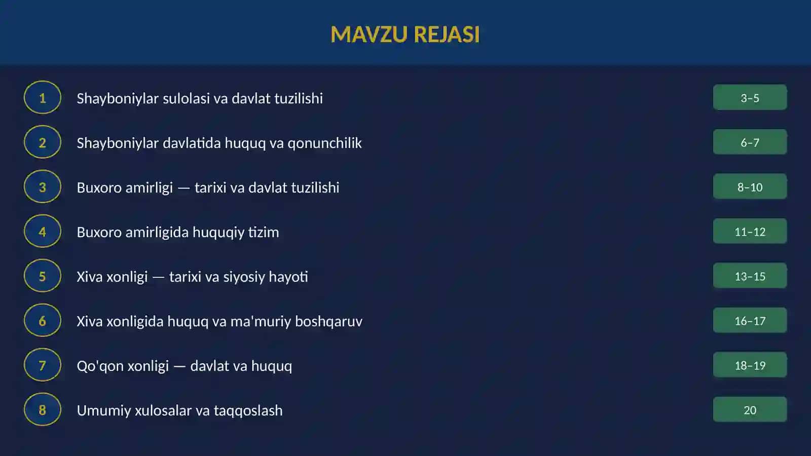 Shayboniylar Davlati va Huquqi 2