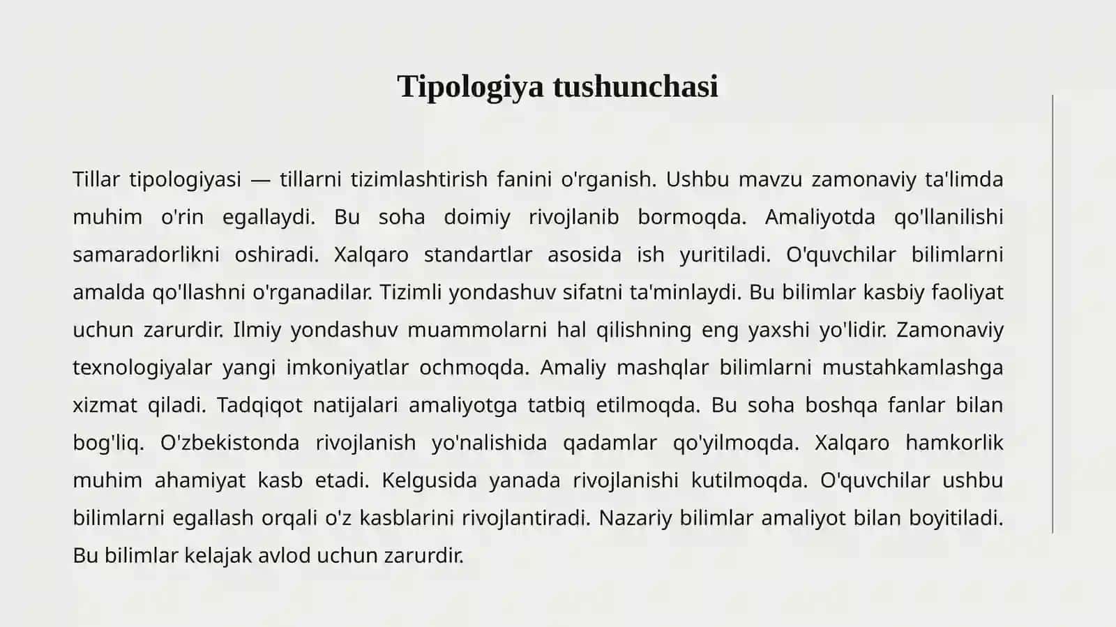 TILLAR TIPOLOGIYASI 2