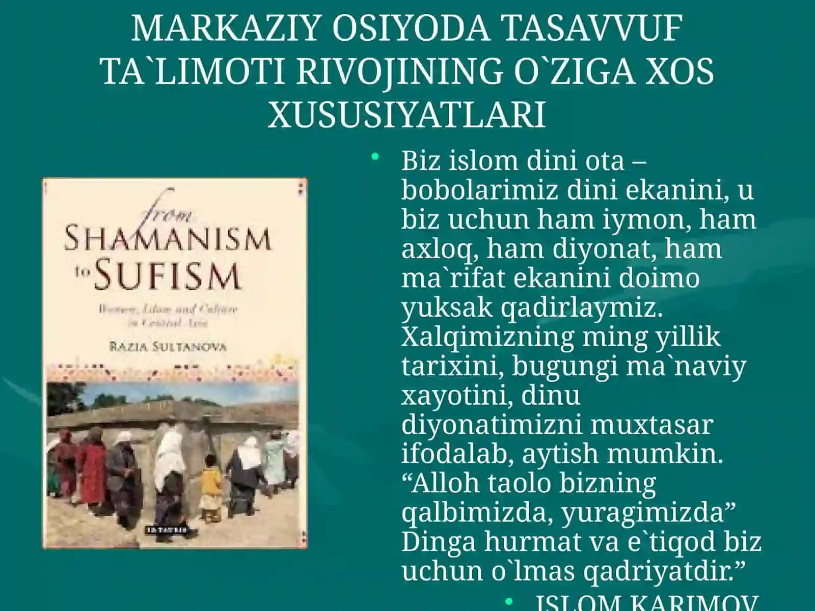 Tasavvufda axloqiy ta'limotlar 2