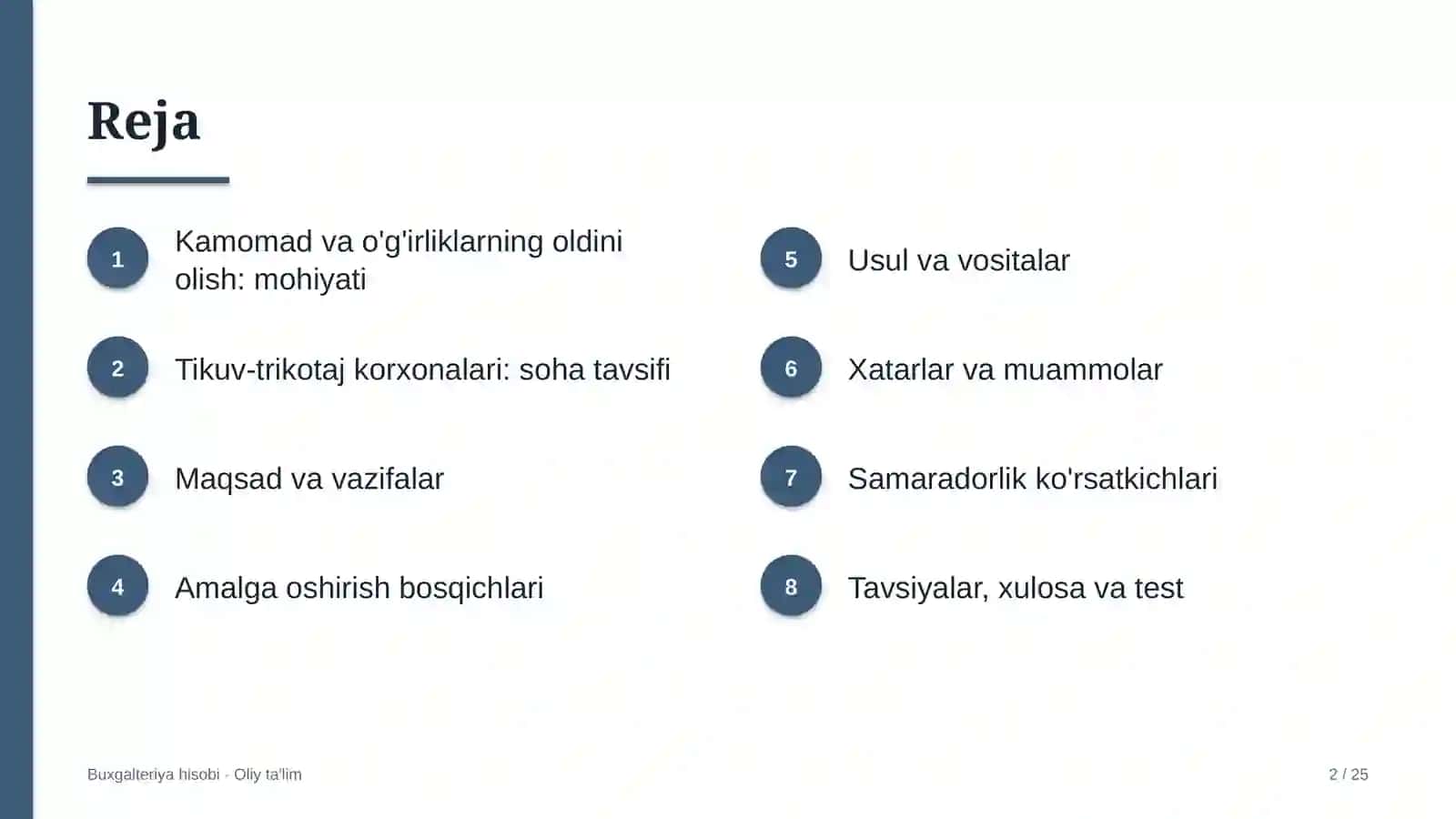 tikuv trikotaj korxonalarida kamomad va o'g'irliklarning oldini olish 7008 2