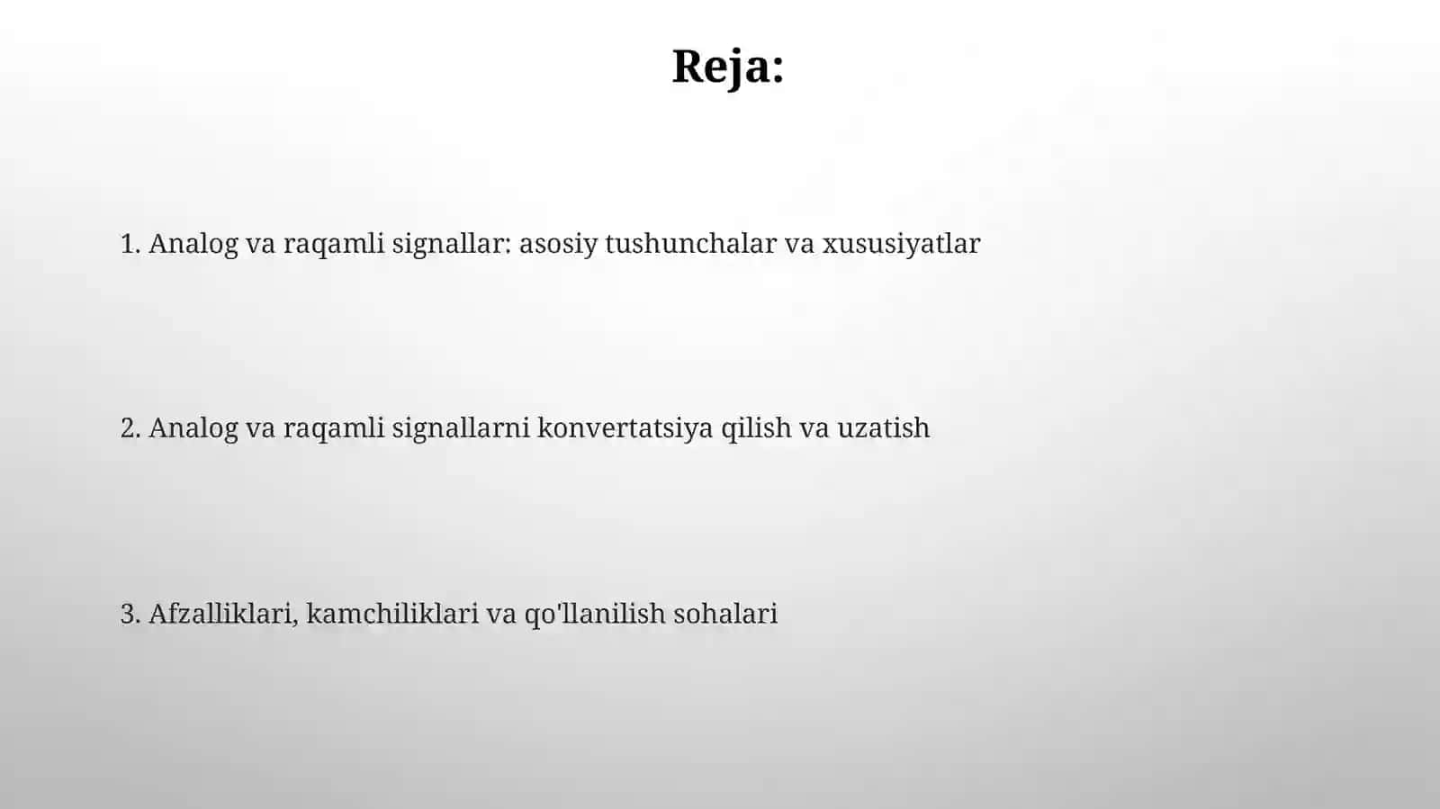 Analog va raqamli signallar 2