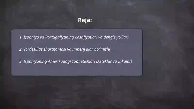 Ispaniya va Portugaliya mustamlakachiligi 2