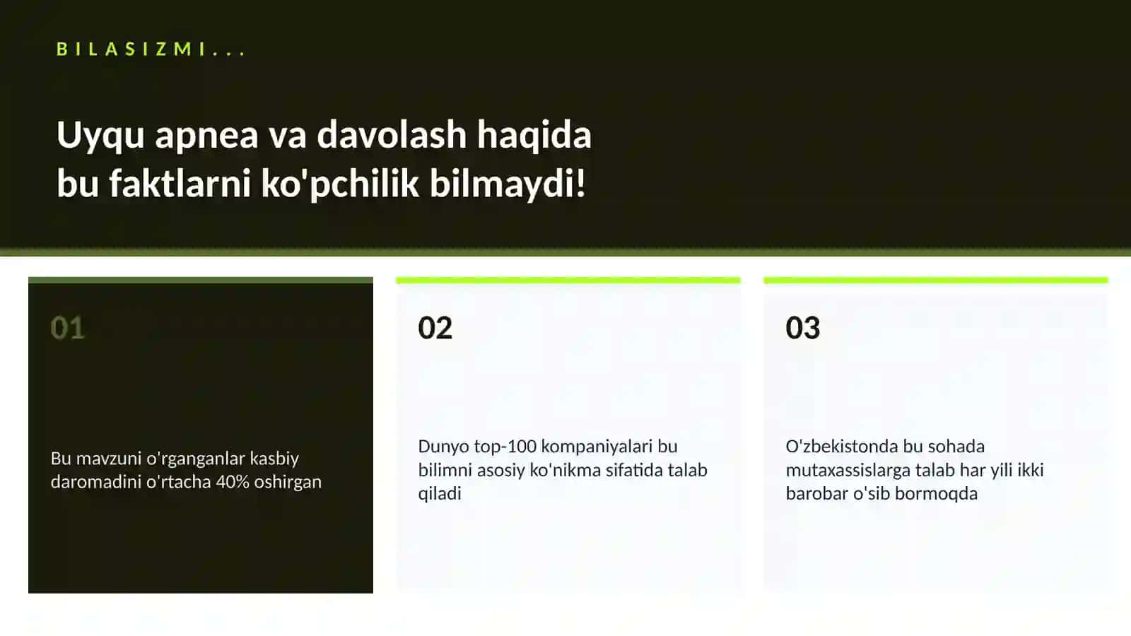Uyqu apnea va davolash 2