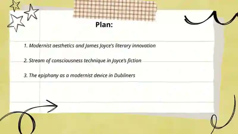 Modernism. J Joyce's literary creativity 2