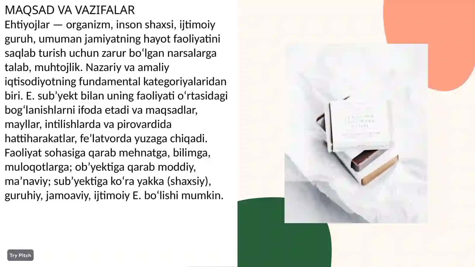 EHTIYOJLAR KLASIFIKATSIYASI 2