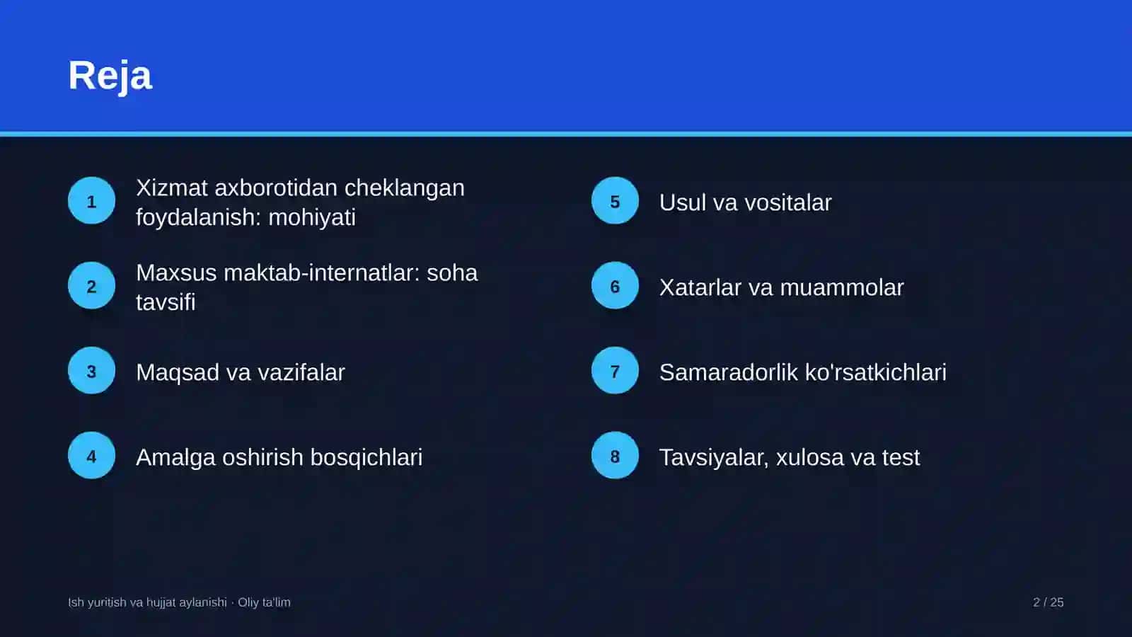 maxsus maktab internatlarda xizmat axborotidan cheklangan foydalanish 5250 2