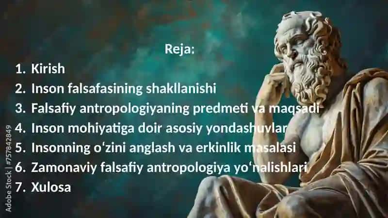 Inson falsafasi  Falsafiy antropologiya 2