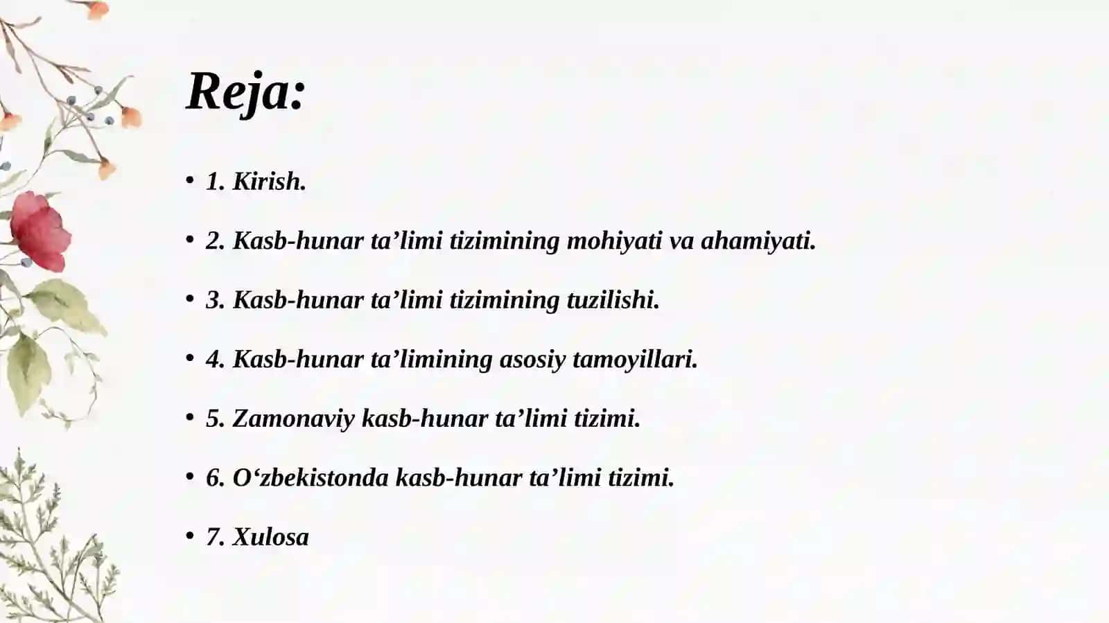 Kasb-hunar ta'limi tizimi 2