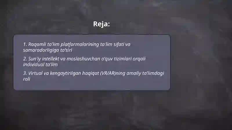 Innovatsion texnologiyalar ta'lim sifatini oshirish manbai sifatida 2