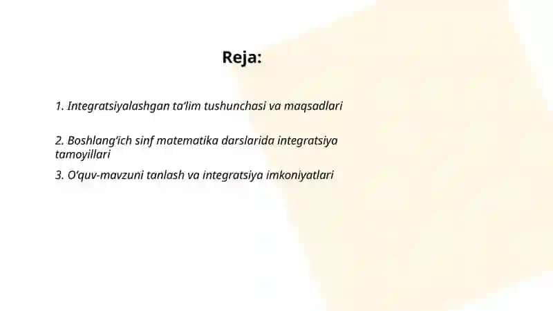Integratsiyalashgan taʼlimni yechish bosqichlari 2