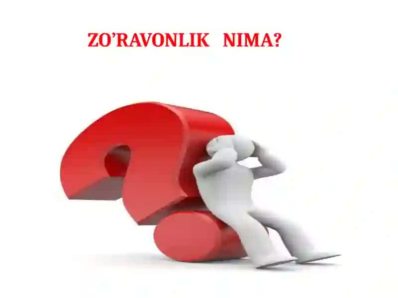 Biz zo'ravonlikka qarshimiz 2