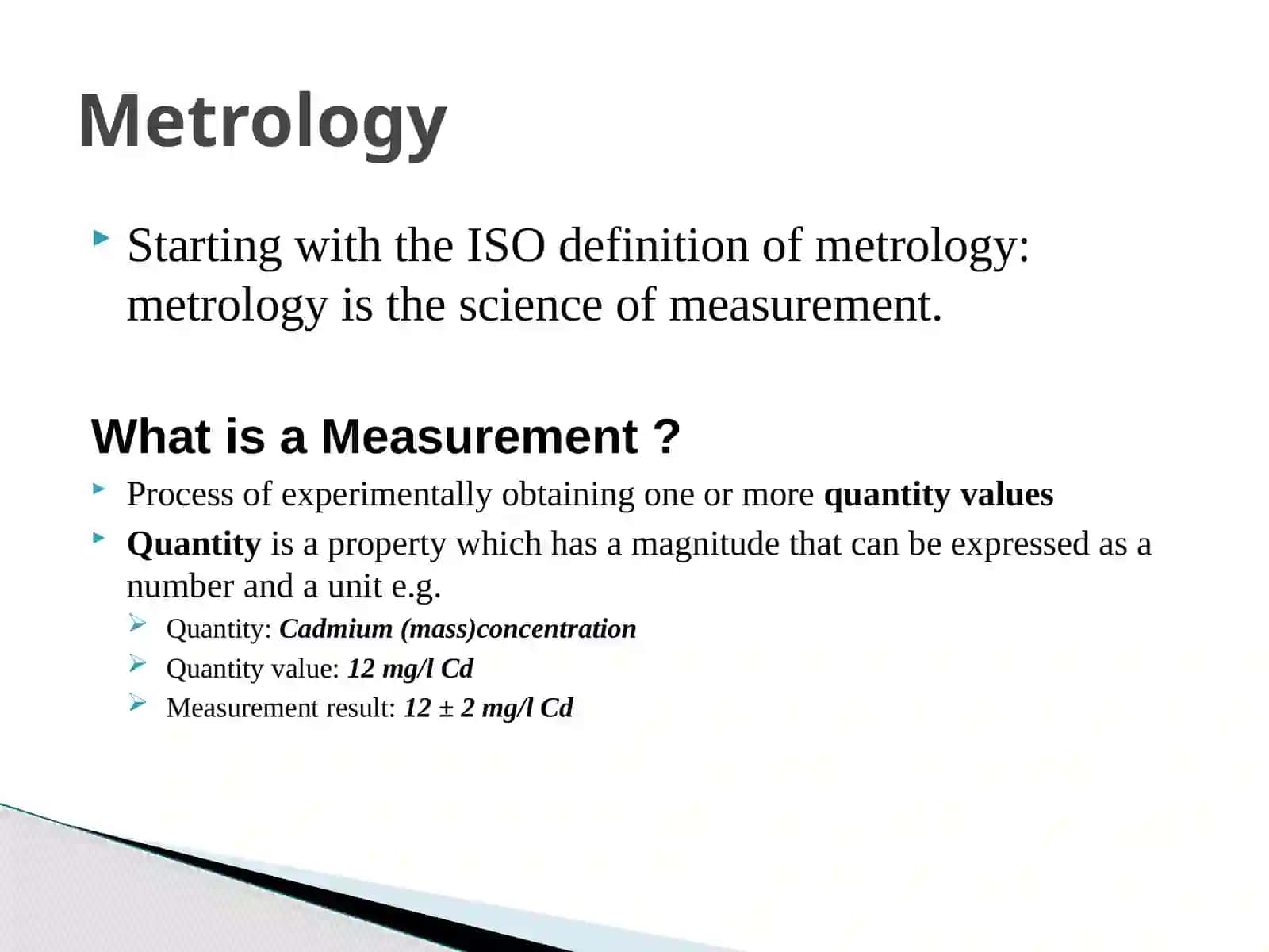 Metrology in Chemistry and Traceability of Analytical Measurement Results 2