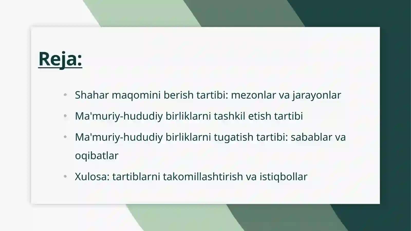 Shahar maqomini berish tartibi 2