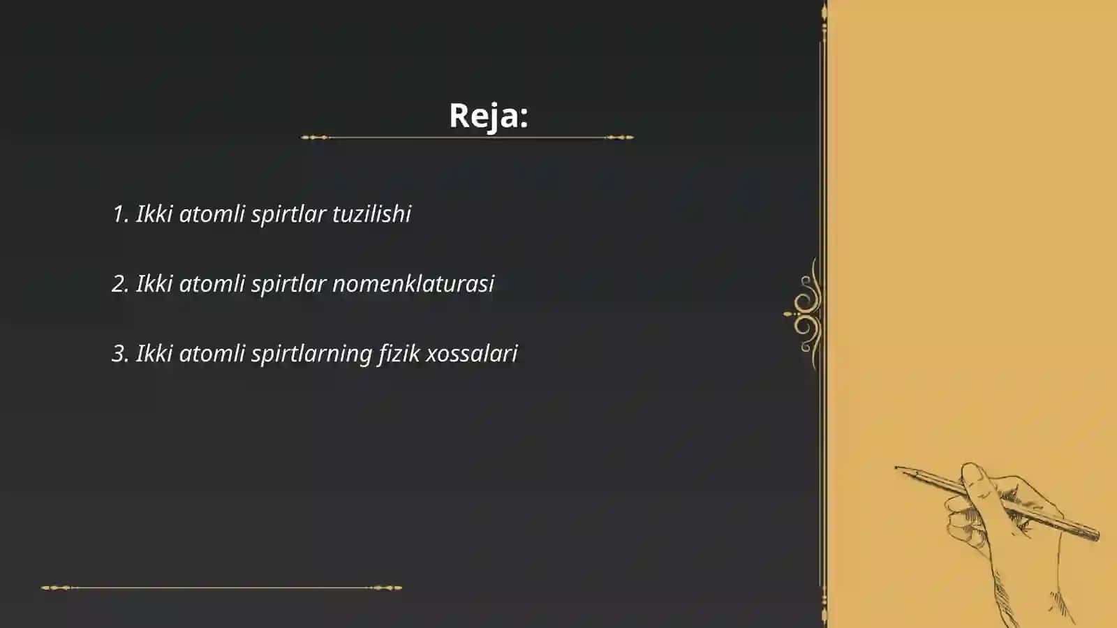 Ikki atomli spirtlar 2