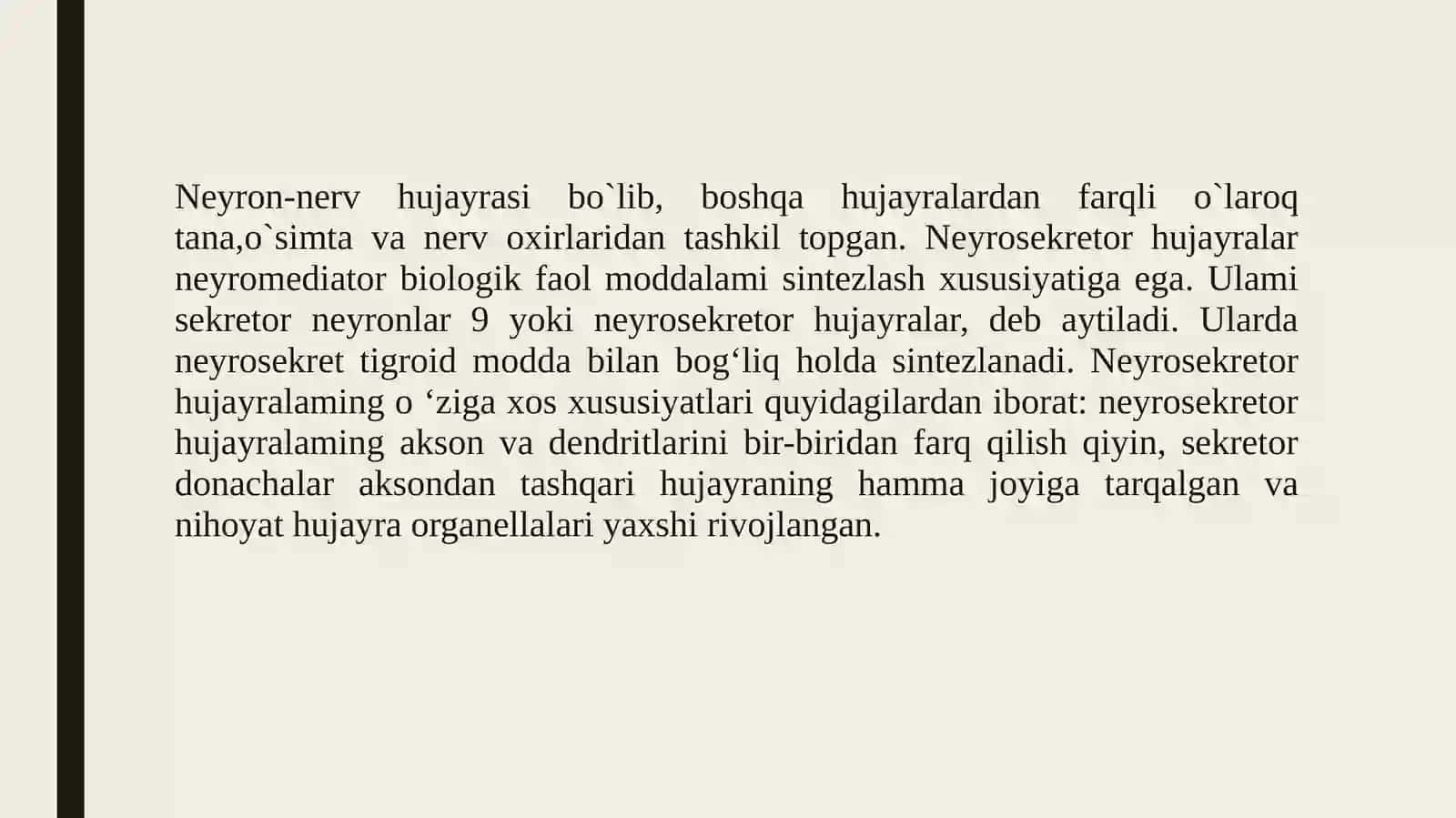 Miyelinli va miyelinsiz tolalardan qo`zg`alishni tarqalishi. 2