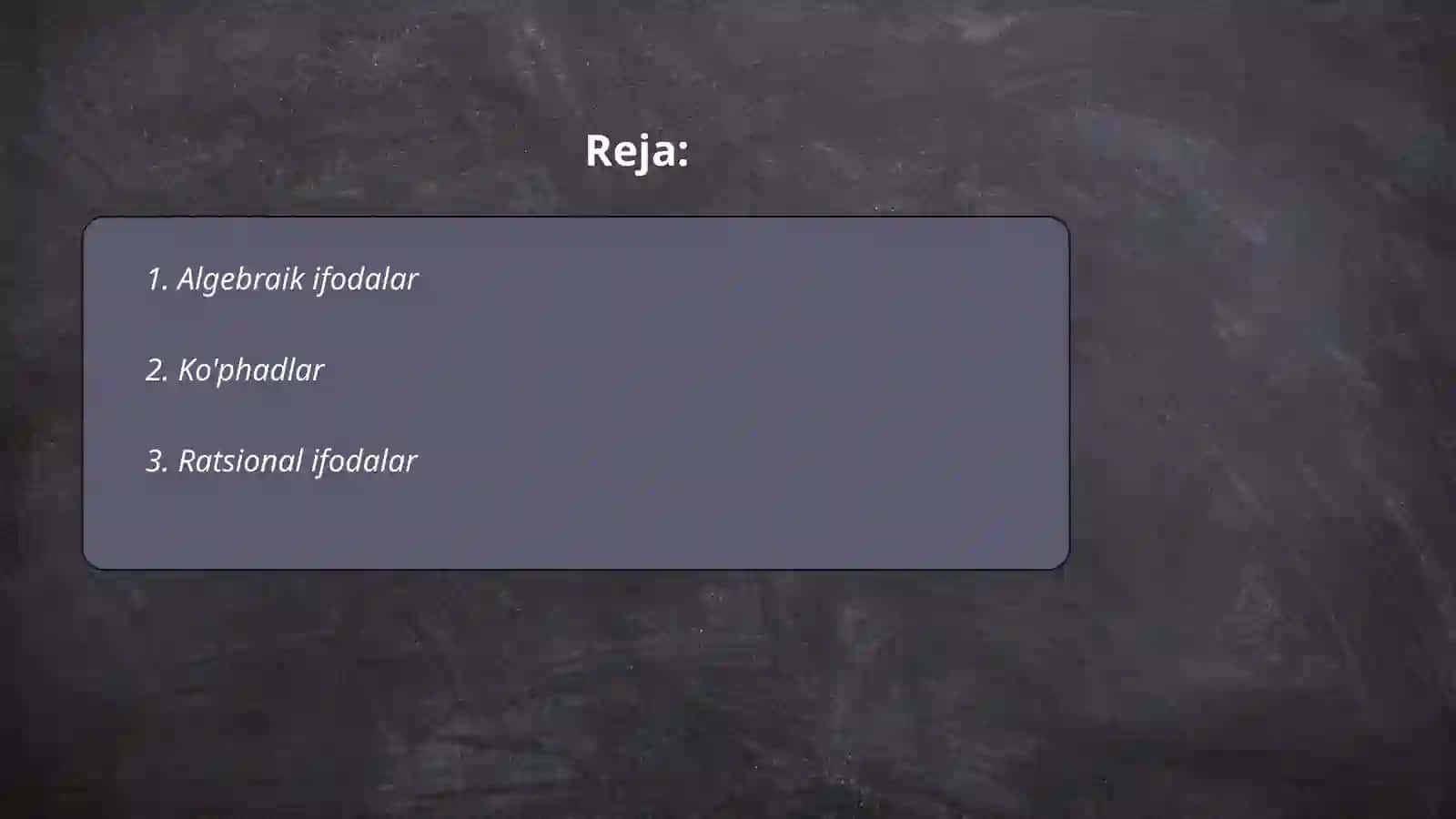Matematik ifodalar 2