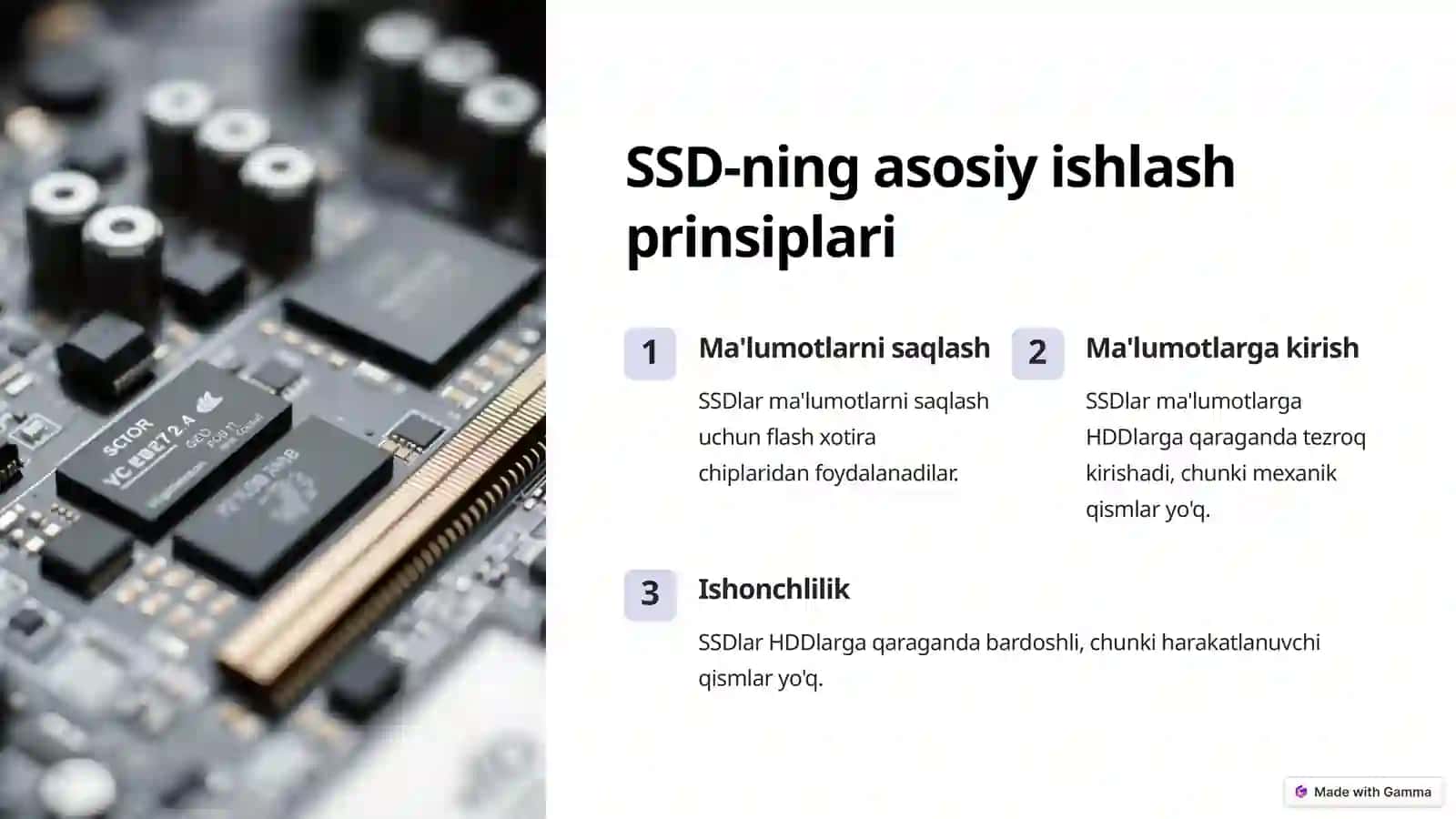 SSD xotirasi 2