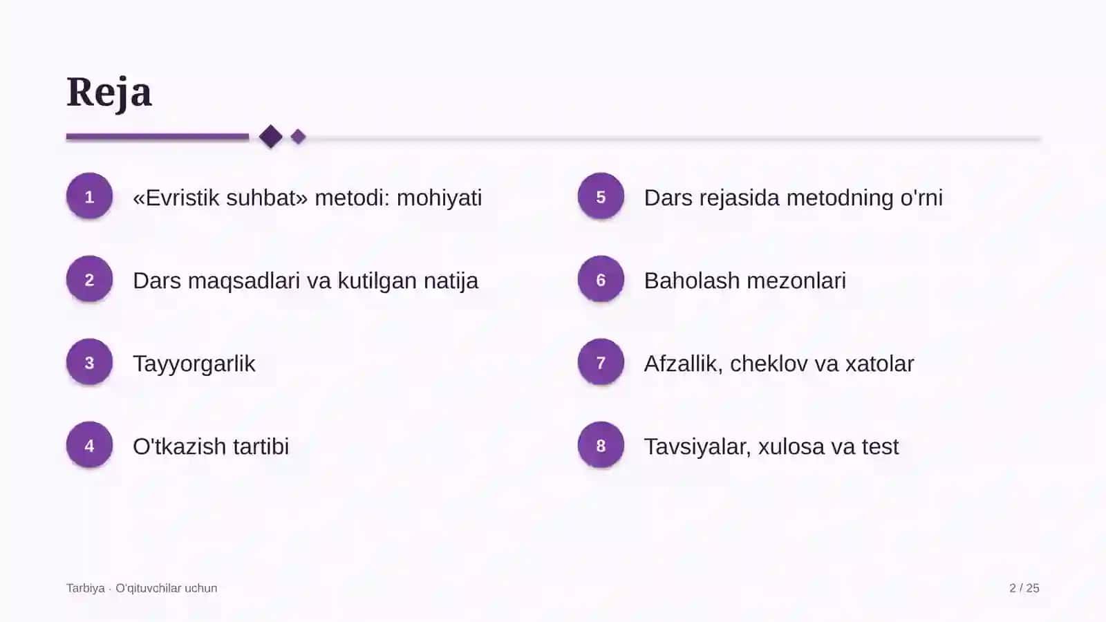 tarbiya darslarida evristik suhbat metodidan foydalanish 2198 2