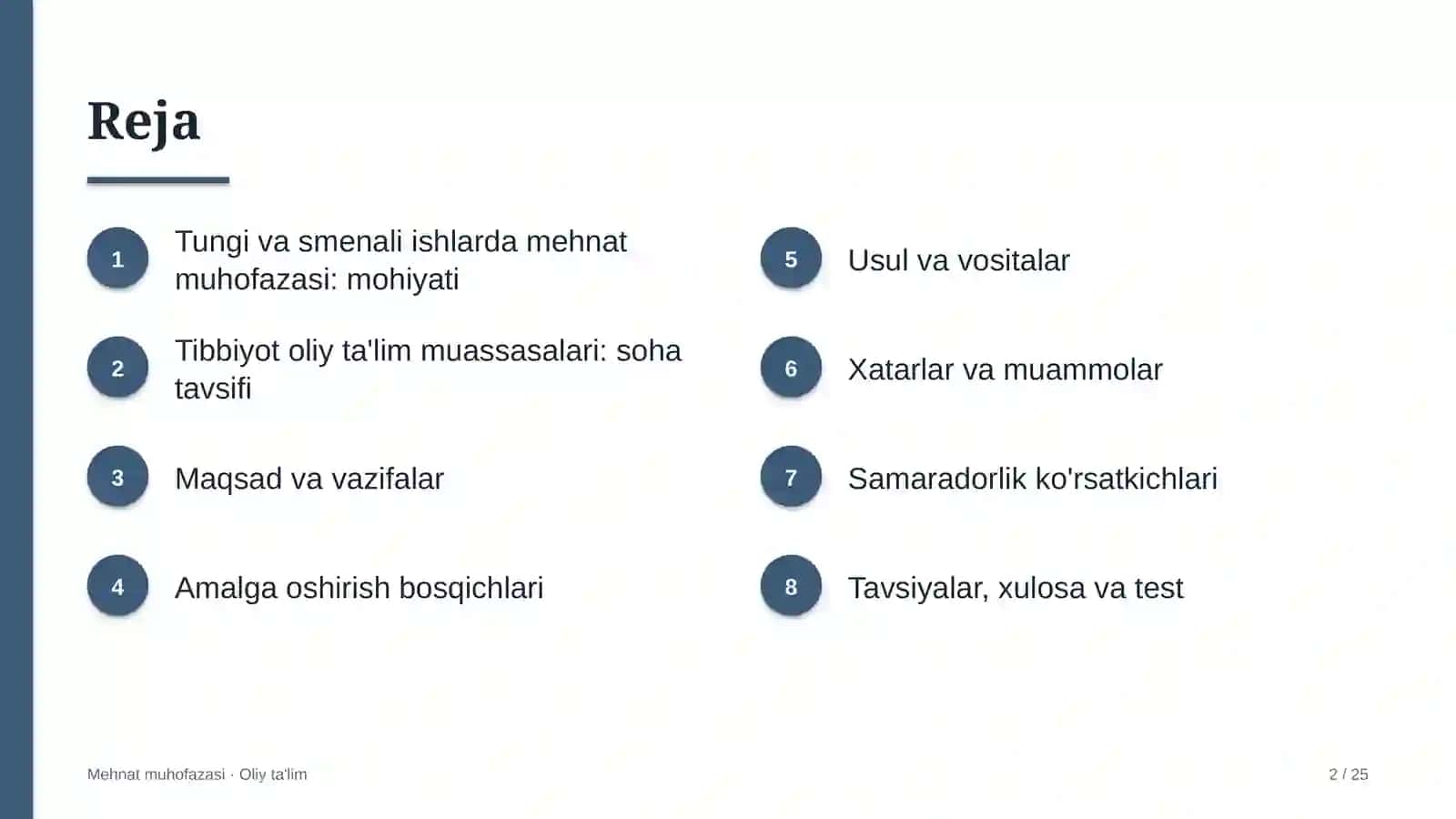 tibbiyot oliy ta'lim muassasalarida tungi va smenali ishlarda mehnat muhofazasi 3972 2