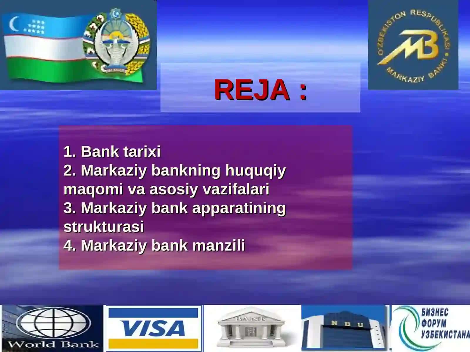 MARKAZIY BANKNING IQTISODIY SIYOSATDAGI ROLI 2