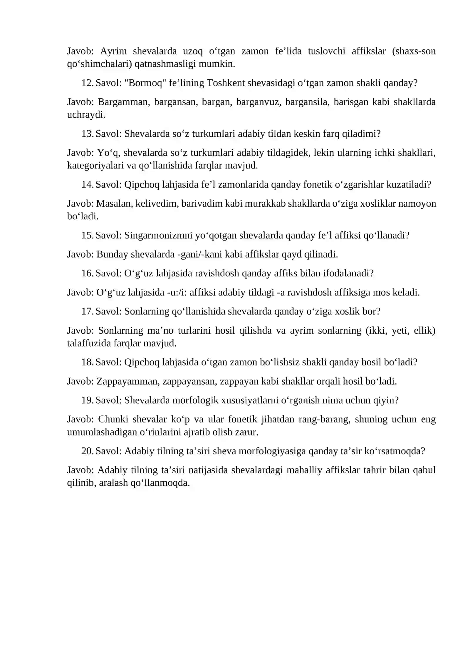 o'zbek tili morfologiyasi 2