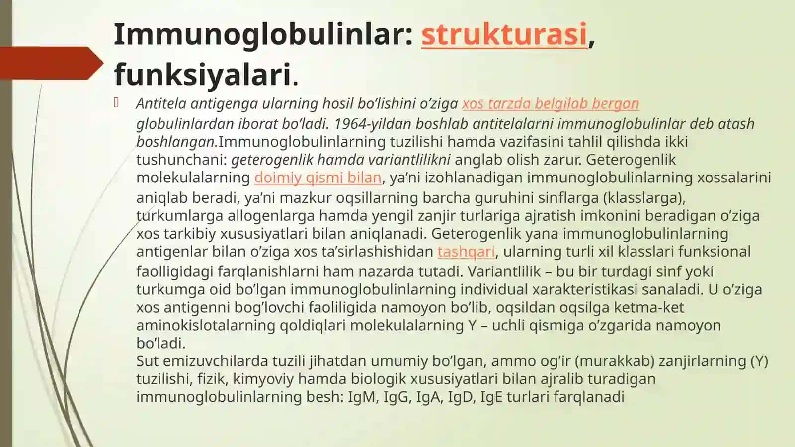 immunoglabulinlar turlari va tuzilishi 2