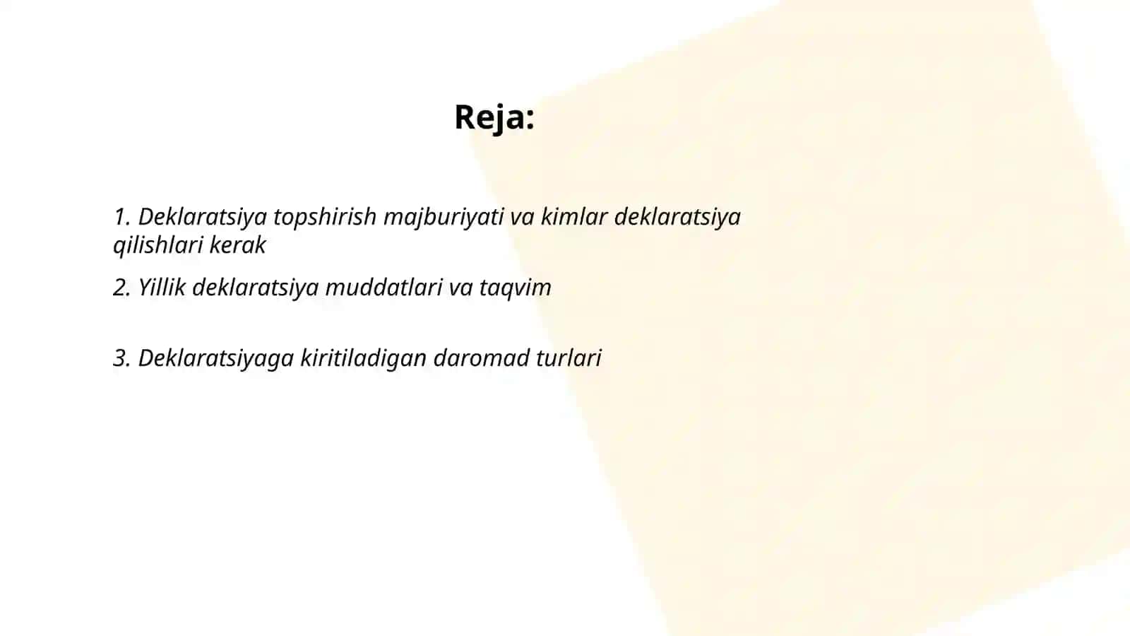 Jismoniy shaxslarning yıllık daromadlarini deklaratsiyalsh tartibi 2