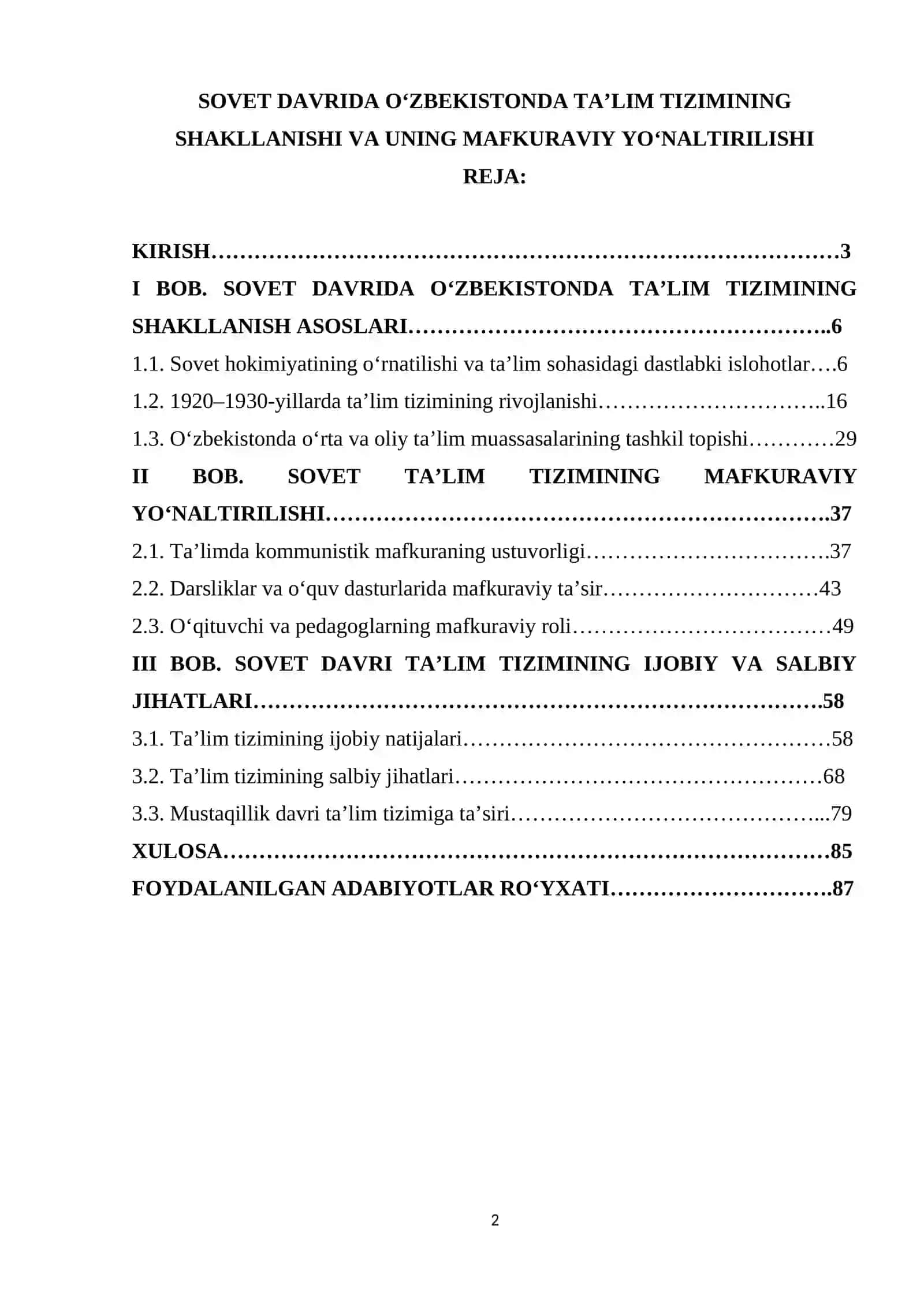 MAFKURAVIY YОʻNАLTIRILISHI 2