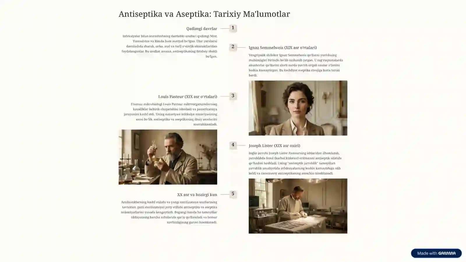Antiseptika va Aseptika tushunchasi 2