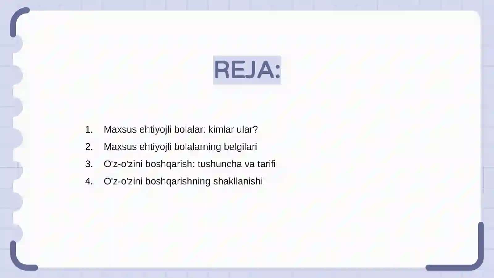 Maxsus ehtiyojli bolalar kimlar? 2