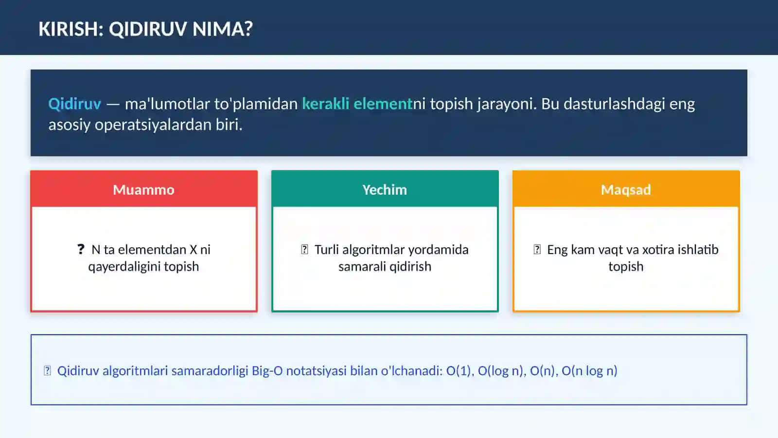 QIDIRUV USULLARI 2