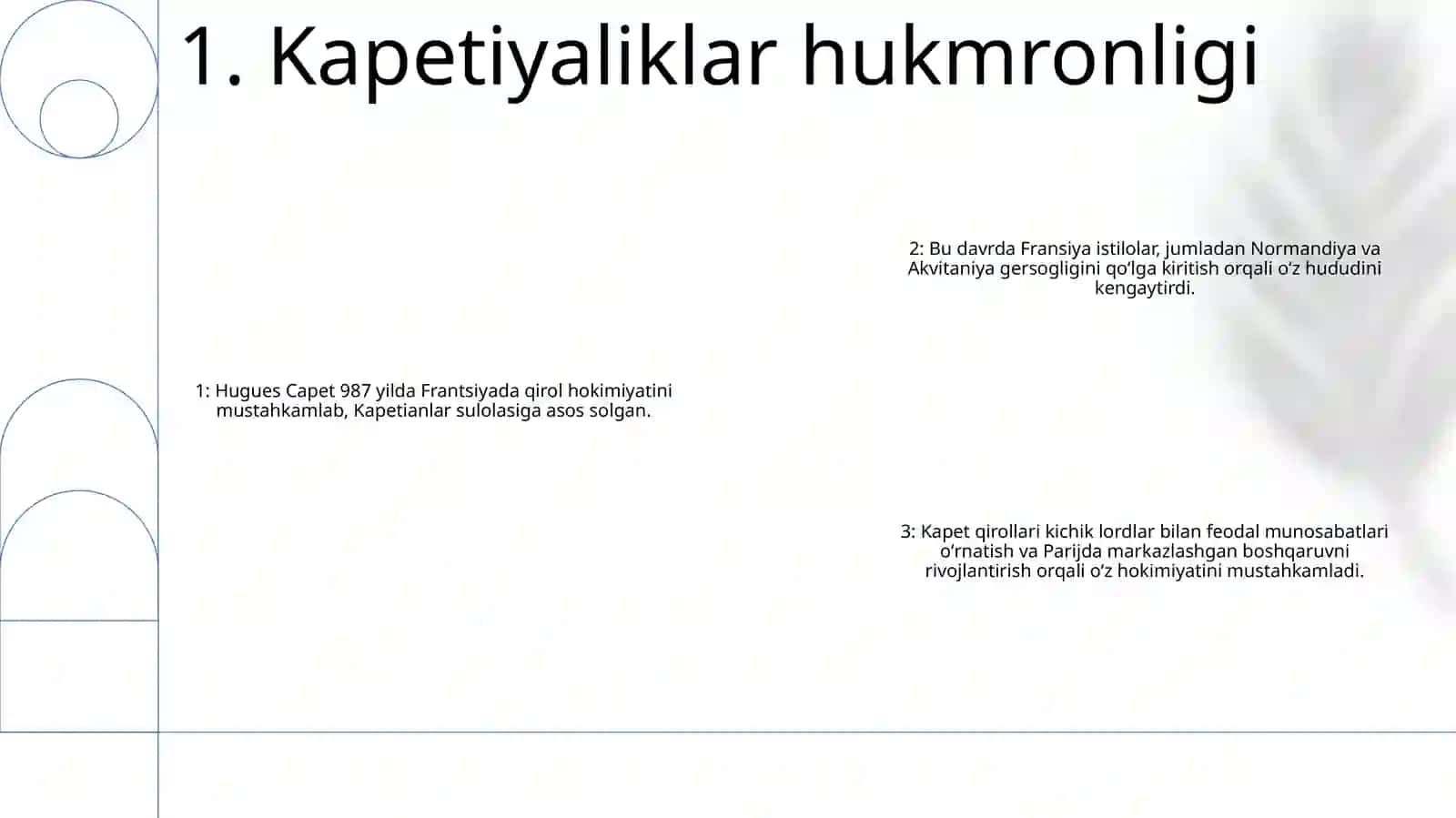 Xi-Xv Asrlarda Fransiya 2